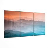 Mountains Glass Art.